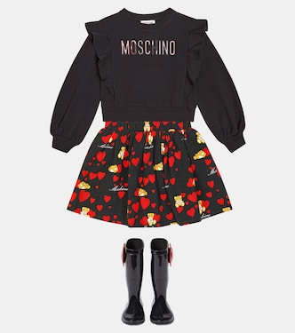 Botas de lluvia con apliques | Moschino Kids
