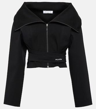 Giacca cropped in jersey | Alaïa