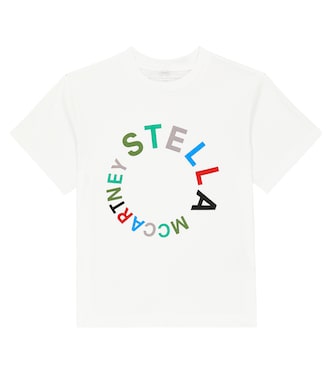 로고 코튼 티셔츠 | Stella McCartney Kids