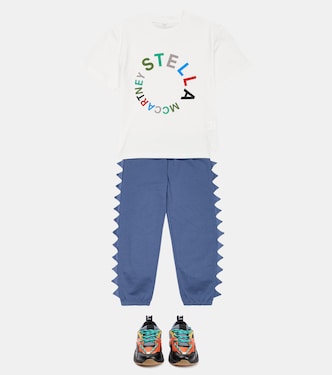로고 코튼 티셔츠 | Stella McCartney Kids