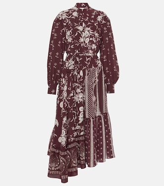 Vestido midi de seda floral | Erdem