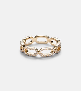 Link 18kt gold ring with diamonds | Bucherer Fine Jewellery