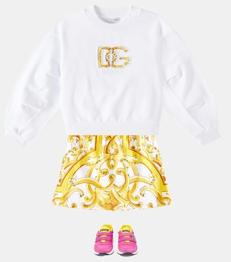 Sudadera de jersey de algodón con logo | Dolce&Gabbana Kids