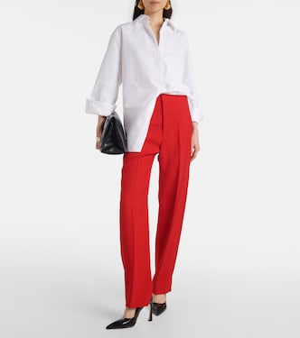 Pantaloni tapered a vita media | Victoria Beckham