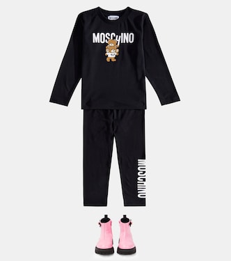 Ankle Boots aus Leder | Moschino Kids
