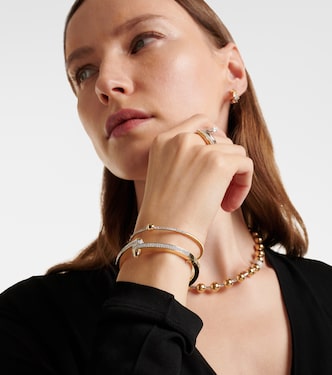 Storm 14kt gold bangle with diamonds | Rainbow K