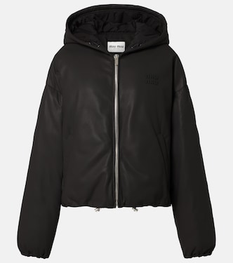 Wattierte Jacke aus Leder | Miu Miu