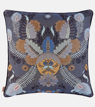 Pluma floral embroidered cushion | Etro