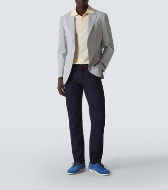 Segelschuhe aus Veloursleder | Kiton