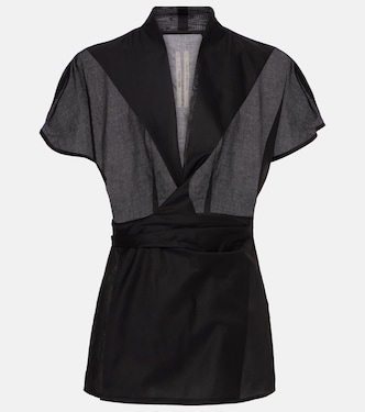Laura cotton wrap top | Rick Owens