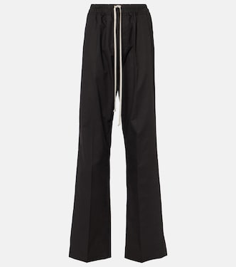Pantaloni regular Dietrich Drawstring in cady di crêpe  | Rick Owens