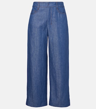 Pantaloni a gamba larga Dante in twill di lino | 'S Max Mara