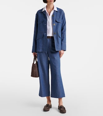 Pantaloni a gamba larga Dante in twill di lino | 'S Max Mara