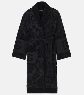 DG cotton terry bathrobe | Dolce&Gabbana Casa