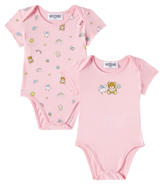 Baby - Set di 2 body Teddy Bear in cotone | Moschino Kids