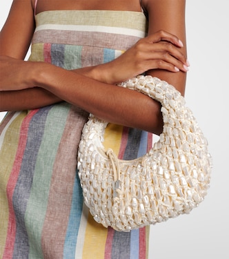 Reef crochet embellished shoulder bag | Staud