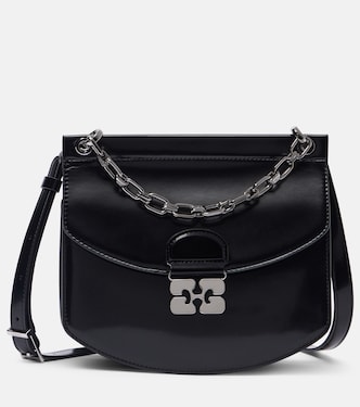 Apo-G Small faux leather crossbody bag | Ganni
