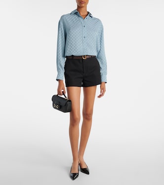 Camicia in seta GG | Gucci
