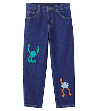 Embroidered straight jeans  | Stella McCartney Kids