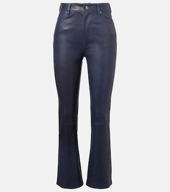 Reboot Crop leather bootcut pants | Frame