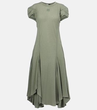 Paula's Ibiza cotton-blend midi dress | Loewe