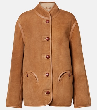 Curly shearling-lined suede jacket | Blazé Milano