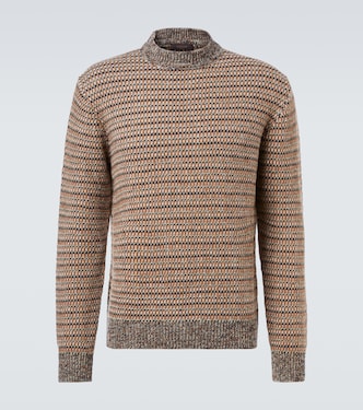 Pull rayé en laine vierge | Slowear