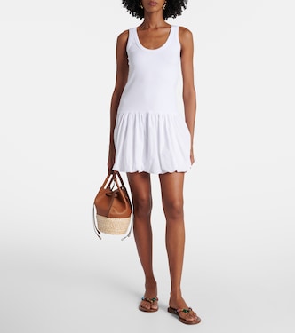 Isla cotton-blend poplin minidress | Velvet