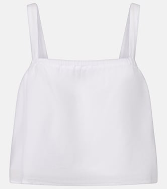 Andrea cotton and silk voile top | Velvet