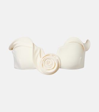 Floral-appliqué bikini top | Magda Butrym