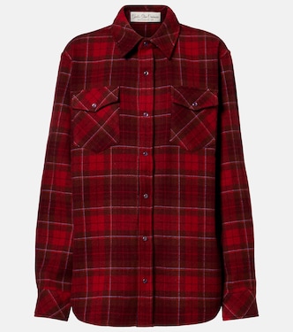 Chemise Love Tartan en cachemire et améthystes | God's True Cashmere