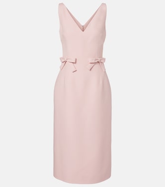 Crepe Couture bow-detail midi dress | Valentino
