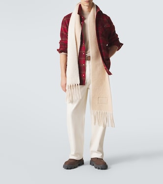 Love plaid cashmere shirt with amethyst | God's True Cashmere