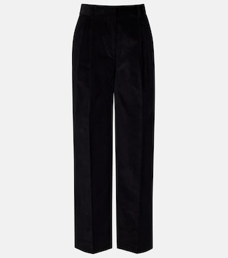 Pantalon ample Deep Pleat en velours côtelé de coton | Toteme