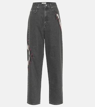 Jeans Corsyb a vita alta con ricami | Marant Etoile