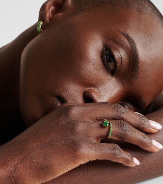 Bague Grass Seed en or 18 ct et émeraudes | Ileana Makri