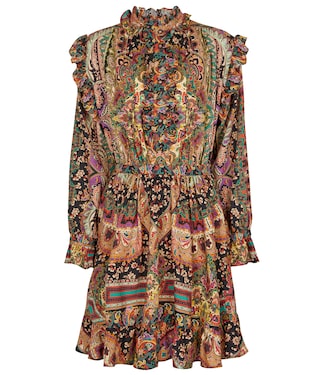 Paisley wool and silk minidress | Etro