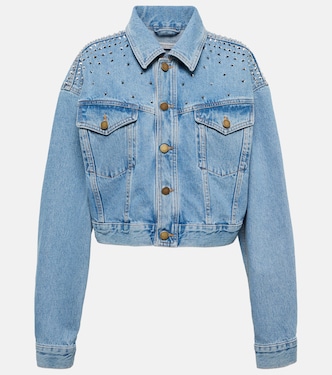 Verzierte Cropped-Jeansjacke | Alessandra Rich
