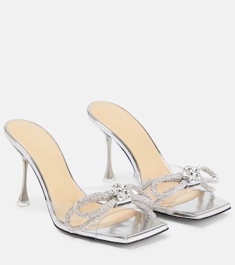 Verzierte Pantoletten Double Bow | Mach & Mach