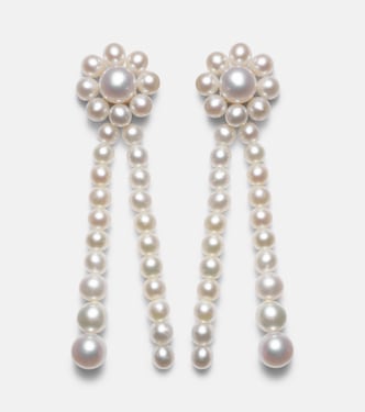 Orecchini Promenade de Fleur in oro 14kt con perle | Sophie Bille Brahe