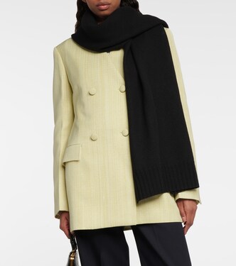 Sciarpa in lana con dettaglio a coste | Jil Sander