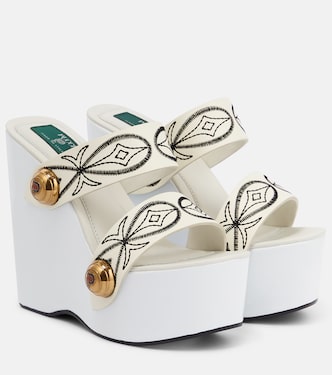 Sandalias de piel bordada | Pucci