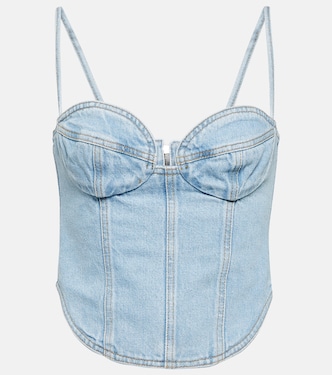 Bustier-Top aus Denim | Magda Butrym