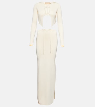 Ribbed-knit cutout maxi dress | Aya Muse