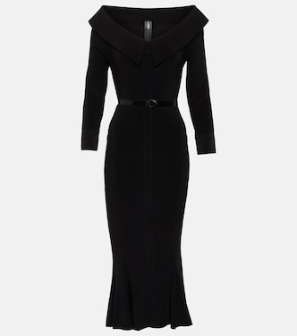 Off-Shoulder-Midikleid aus Jersey | Norma Kamali