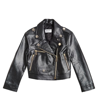 Bikerjacke aus Lederimitat | Moschino Kids