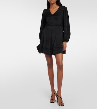 Bethel lace-trimmed minidress | Velvet