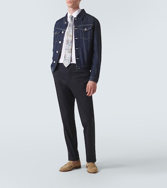 Pantalones chinos de algodón en jacquard | Etro