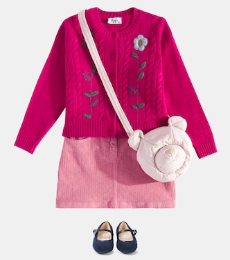 Ballerine in shearling sintetico con pelle | Il Gufo