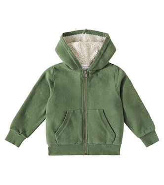 Felpa Bradford in misto cotone con zip e cappuccio | Bonpoint
